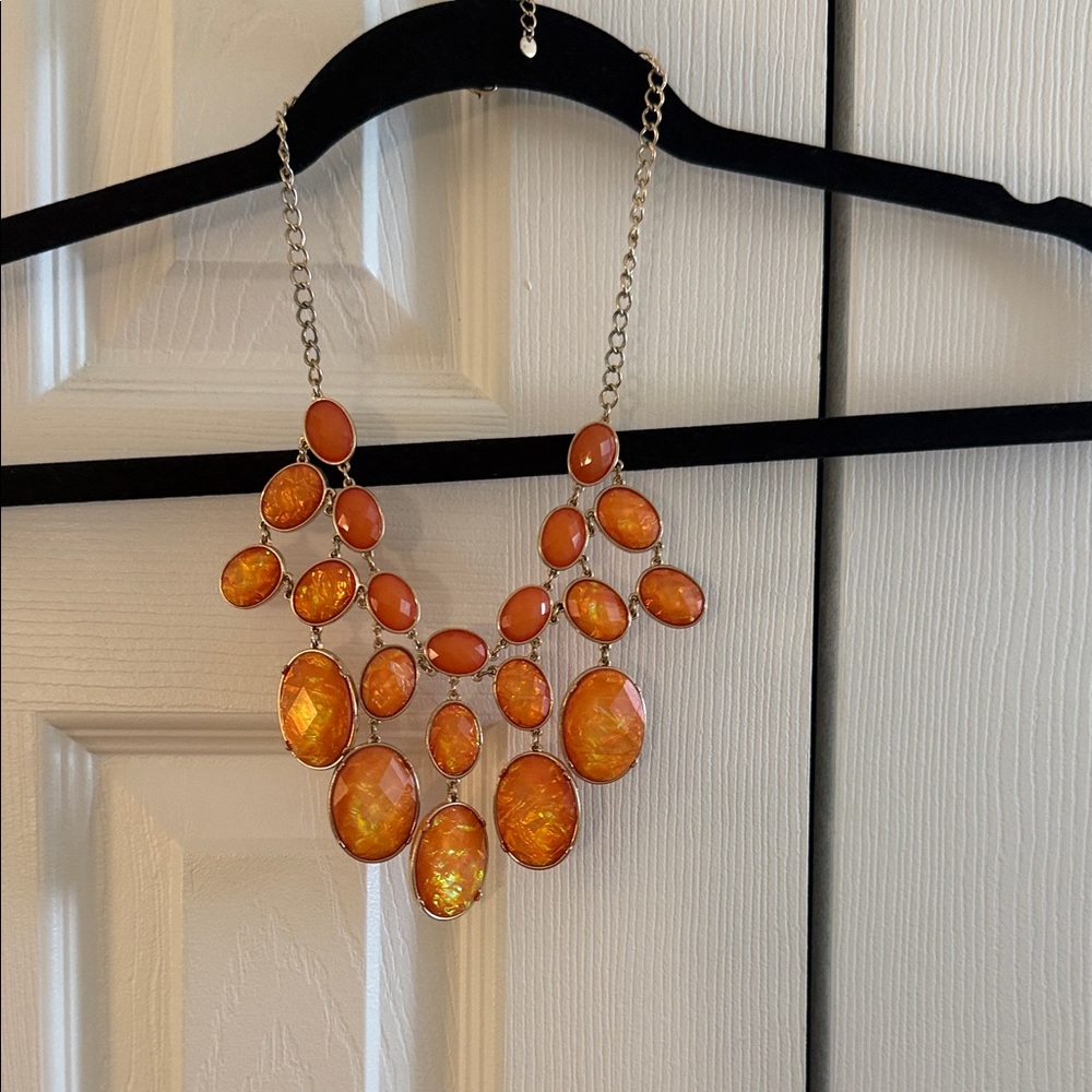 Orange Statement Necklace
